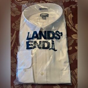 NWT Lands’ End Men's Tall Traditional Fit Dress Shirt